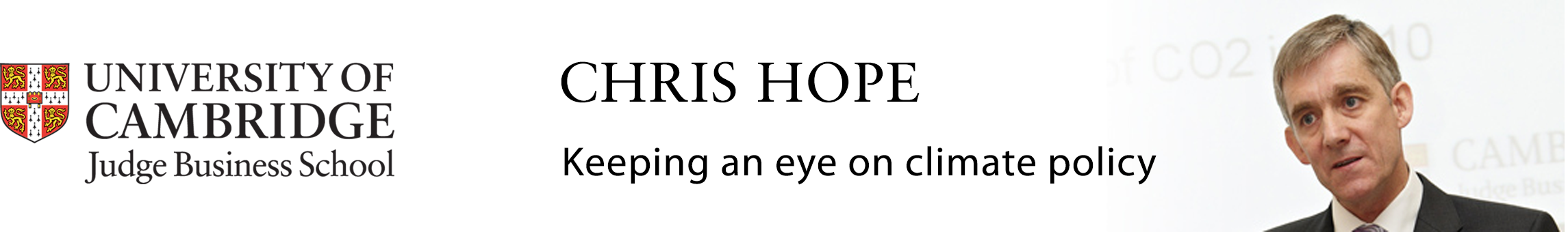 The blog of Chris Hope: Keeping an eye on climate policy.